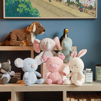 Échantillon gratuit Lot de 5 jouets en peluche pour bébé confort ours koala et dinosaure animaux personnalisés jouets tricotés pour enfants