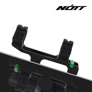 Support de lunette NOTT pour tube de 30 mm, hauteur centrale de 1,4 pouces pour la chasse et l'optique extérieure, avec pince à deux vis et niveau à bulle - Product Image 1