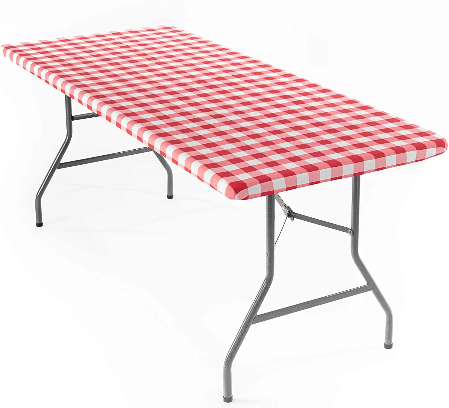 テーブルリネン取り付け弾性ビニール防水屋外フラットホーム環境にやさしいピクニックテーブルクロステーブルカバー