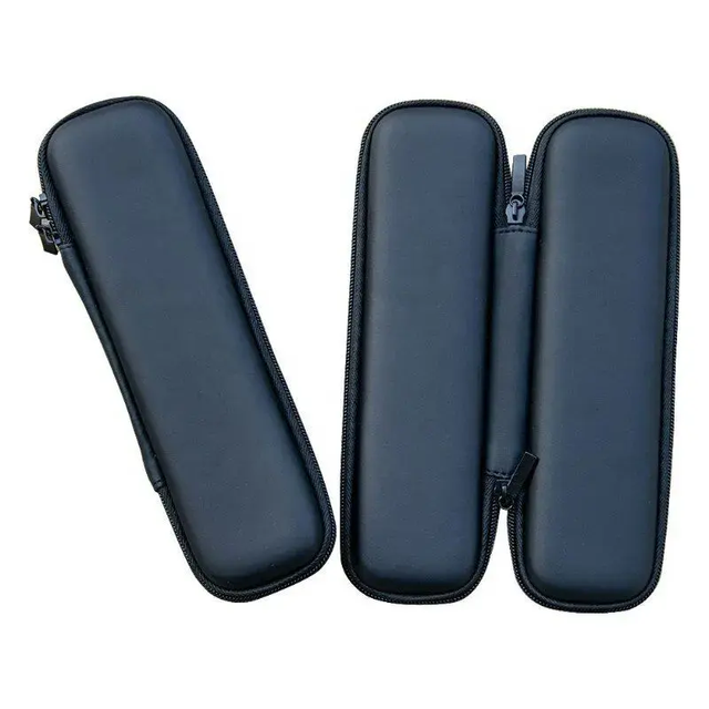 EVA Pencil case Black Pen Holder Zipper Box Mini Travel Case Waterproof Large Capacity for Students