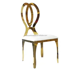 Высокое качество из нержавеющей стали свадебные стулья Золотая Бабочка бархатные подушки стул