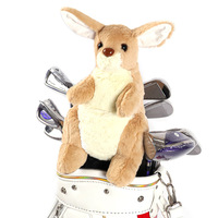 Housses de protection personnalisables pour clubs de golf, motif kangourou, en peluche polyester, pour têtes de clubs, et housses de protection pour clubs de golf en forme de pattes de poulet