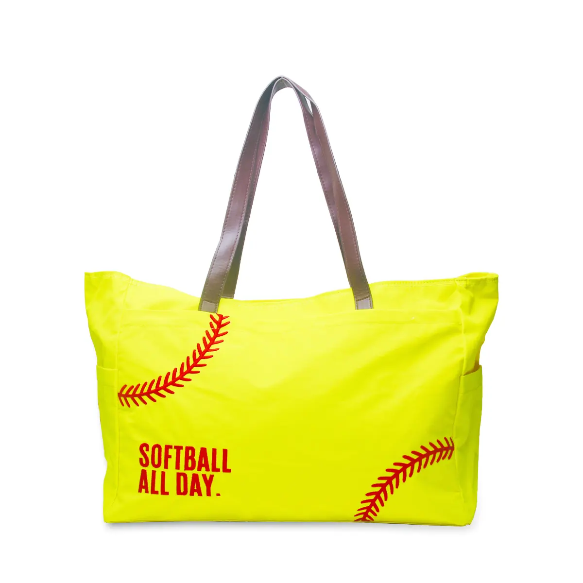RTS ขายส่งผ้าใบซอฟท์บอลกระเป๋าขนาดใหญ่เบสบอลเย็บปักถักร้อยเกมสิริ