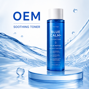 High Quality Blue Calm Soothing Toner Blue Copper Peptide Skin Repair Toner Anti-redness Hydrating Facial Water OEM Factory - Product Image 6