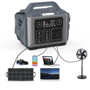 NextGreenergy generatore solare da 300w che carica la banca di alimentazione della batteria e la centrale elettrica portatile con illuminazione per l'emergenza domestica all'aperto