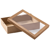 Boîte d'emballage en papier de qualité alimentaire pour les collations et les desserts, boîte de boulangerie, boîtes à mini-gâteaux écologiques personnalisées