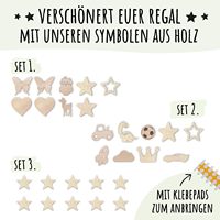 Support en bois et acier inoxydable pour figurines Tonies, étagère de présentation et décoration murale avec figurines Tonies pour rangement en boîte, utilisation dans la salle de bain et la cuisine