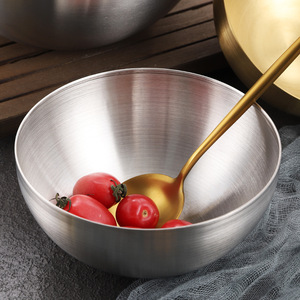 Stainless Steel Salad Bowl Large Dishwasher Safe Microwave Safe Party Use - Product Image 3