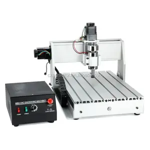 3040T 4軸1.5kw 3D MiniデスクトップCNC Router機DIY Cutting Engraving木材彫刻