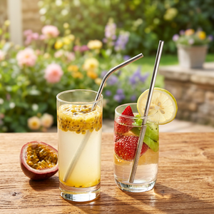 Stainless steel <b>Drinking</b> <b>Straws</b> Reusable Cocktail Minimalist Style Bar Accessories - Product Image 5