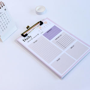 Calendrier de Logo imprimé personnalisé sans date Liste de tâches et de tâches Planificateur mensuel Bloc-notes - Product Image 4