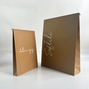 ซองจดหมายกระดาษคราฟท์หรูหรา - ถุงบรรจุภัณฑ์ของขวัญกระดาษสีน้ำตาลพิมพ์ลายตามสั่งสำหรับธุรกิจขนาดเล็ก - Product Image 4