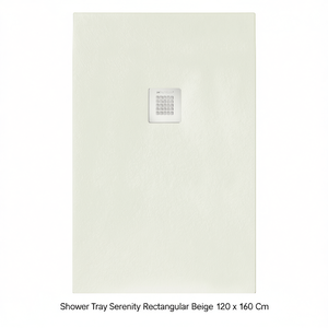 Plato de Ducha Rectangular Serenity Beige 120 x 160 cm - Product Image 2
