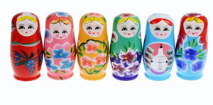 FQ marque en gros personnalisé poupée russe <span class=keywords><strong>matriochka</strong></span> Promotion gif jouet traditionnel peint à la main en bois russe poupée - Product Image 4