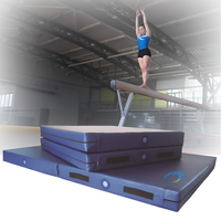 Tapis de gymnastique professionnels portables pour l'entraînement au saut, coussin de sécurité pliable pour la chute, pour barres simples, doubles et cheval de tournee