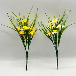 Foglie <span class=keywords><strong>di</strong></span> Riso e Grano Artificiali <span class=keywords><strong>di</strong></span> Alta Qualità, Fiori <span class=keywords><strong>di</strong></span> <span class=keywords><strong>Narciso</strong></span> Simulati, Vegetazione Artificiale Ecologica e Durevole per Laurea e Capodanno - Product Image 2
