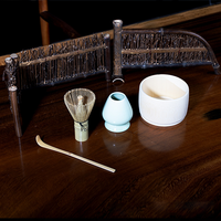 Ensemble de matcha japonais écologique et portable, fouet à 80/100 dents, brosse à thé, ustensiles de préparation du thé en bambou, accessoire de cérémonie personnalisé