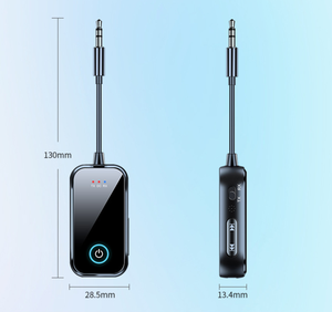 Récepteur/émetteur de musique stéréo HiFi 2 en 1, <span class=keywords><strong>adaptateur</strong></span> audio sans fil AUX <span class=keywords><strong>avec</strong></span> <span class=keywords><strong>casque</strong></span> pour voiture, avion, télévision, PC (plastique) - Product Image 4