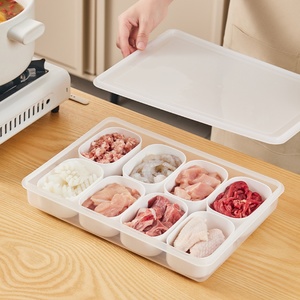 Household Plastic Food Storage & <b>Container</b> with Lid for Kitchen <b>Refrigerator</b> Fruit Soup Frozen Food Storage Boxes - Product Image 1