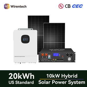 Kit de Paneles Solares de 10kW para Casa, 12000W <span class=keywords><strong>con</strong></span> Inversor, Batería, Paneles, Estructura y Cables - Product Image 1