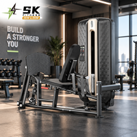 Machine de presse à jambes commerciale SK-FM54 avec support dorsal et plateforme inclinée pour l'entraînement des quadriceps