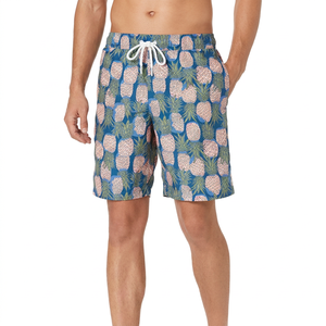 Men's Breathable Eco-Friendly High Waist Drawstring <b>Shorts</b> Set Digital Printing 100% Polyester Canvas Fabric Low MOQ OEM Custom - Product Image 4