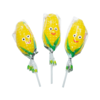 Sucette personnalisée en forme de fruits variés (maïs, orange, pastèque) pour enfant
