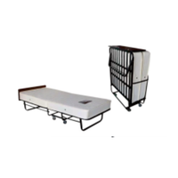 Lit d'appoint pliable et portable avec matelas en mousse à mémoire de forme, cadre métallique gain de place pour la maison, la chambre, le salon, l'hôtel
