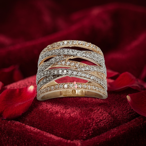 Women Diamond <b>Ring</b> 18k Rose Gold Exclusive Luxury Jewelry Offering Elegant Design Superior Craft And Sparkling Diamond Finish - Product Image 3