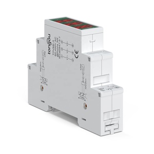 Tongou Mini Modular LED hiển thị kỹ thuật số vôn kế đo chỉ số Din Rail núi ba giai đoạn AC 80-500V điện áp Meter - Product Image 3