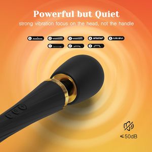 Tracy의 무선 고출력 개 진동기 지팡이 마사지 여성을위한 조용한 방수 성인 섹스 토이 커플 전신 마사지 - Product Image 3