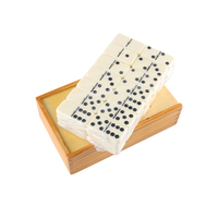 Jeu de divertissement d'intérieur personnalisé, 28 sets de double 9 domines