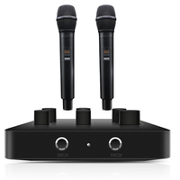 Microphone sans fil en plastique OEM, mixeur karaoké, récepteur, système de cinéma maison intelligent, amplificateur TV, haut-parleur