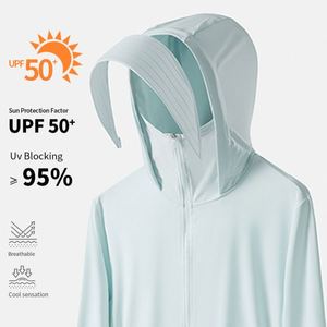 Ventes en gros d'usine, vestes de sport anti-UV pour l'extérieur, séchage rapide, protection solaire, veste à manches longues d'été unisexe pour hommes et femmes - Product Image 3