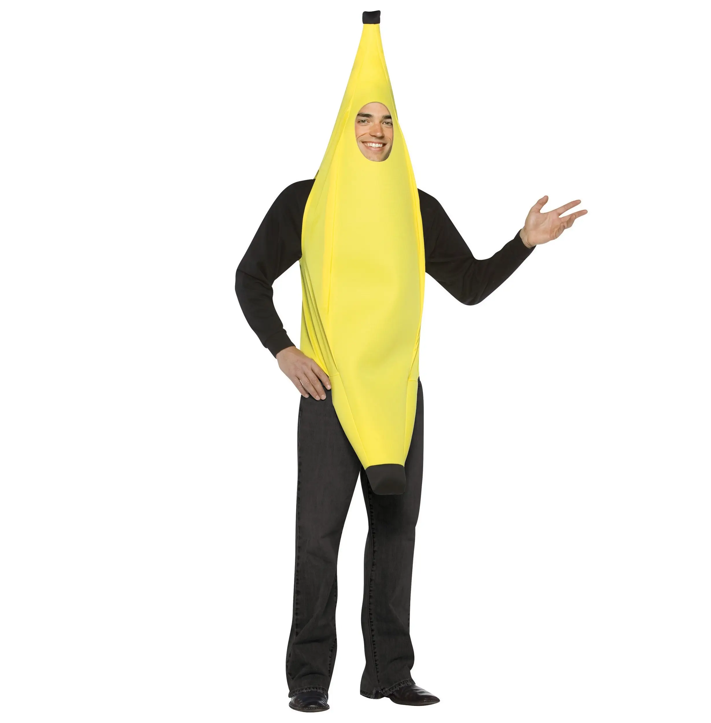 Volwassen Grappig Bananenkostuum Voor Carnaval Cosplay Party Halloween Kostuums