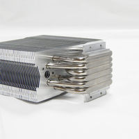 Sistema de enfriamiento de alta densidad Aluminio Cremallera Aleta Disipador de calor Servidor OEM Laptop CPU Cooler