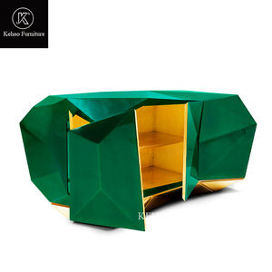 ตู้เก็บของด้านข้างสำหรับห้องครัวหรูหราปรับแต่งได้เฟอร์นิเจอร์ตู้ตู้ตู้อเมทิสต์หรือสีมรกตโต๊ะบุฟเฟต์ - Product Image 6