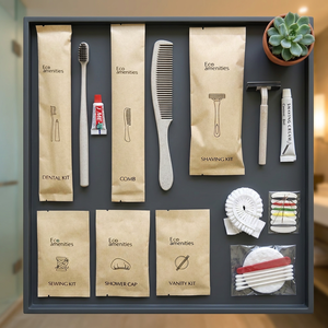 Nuovo Design Mini Set di Cortesia Lusso Eco-Friendly Monouso Morbido Organico Naturale per <span class=keywords><strong>Hotel</strong></span> 3-5 Stelle - Product Image 1