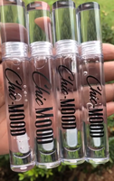 Tube de gloss à lèvres rond transparent, emballage transparent, contenants vides pour gloss à lèvres