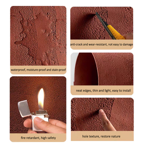 Prix bon marché Carreaux muraux décoratifs Revêtement flexible en terre battue et en pierre de béton pour mur intérieur et extérieur - Product Image 6