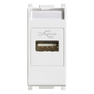 White <b>USB</b> <b>Socket</b> 5.1x4.3x5.3 Cm Wall Mount Plug <b>Socket</b> - Product Image 1