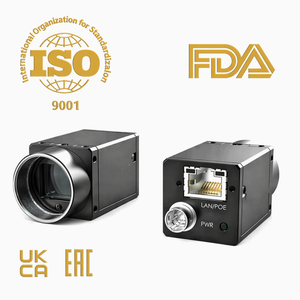Caméra industrielle HIK ROBOT MV-CS032-10GM 3.2MP Mono GigE PoE à balayage d'aire IMX265 avec montage à bride pour détection de défauts de pièces - Product Image 5