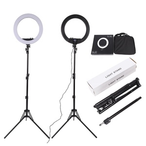 Simock Éclairage photographique 55W 18 pouces, Anneau lumineux en plastique avec trépied, Kit de vlogging à intensité réglable, Lampe de sol LED pour TikTok, Extensions de cils - Product Image 1