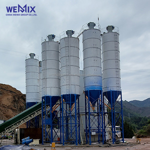 Planta dosificadora de hormigón HZS120 Planta dosificadora de hormigón estacionaria Planta de hormigón de mezcla lista Mezcladora de hormigón alimentada por Correa - Product Image 1