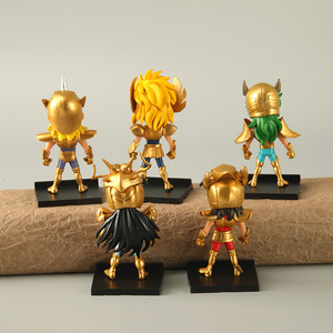 2รูปแบบ5ชิ้น/เซ็ตรูปปั้นรูปปั้นรูปปั้นทอง Saint <span class=keywords><strong>Seiya</strong></span> 2รูปแบบตุ๊กตาของเล่นอะนิเมะสำหรับเด็กรูปปั้น gachapon กล่องไข่ - Product Image 4