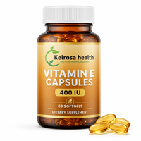 Complément alimentaire à base de vitamine E, antioxydant, à marque privée, pour les soins de la peau, en gélules souples