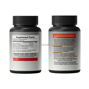 Лучшая диетическая Натуральная мужская добавка Maca Капсулы Ashwagandha порошок экстракт корня Maca черный перец увеличенные ягодицы - Product Image 2