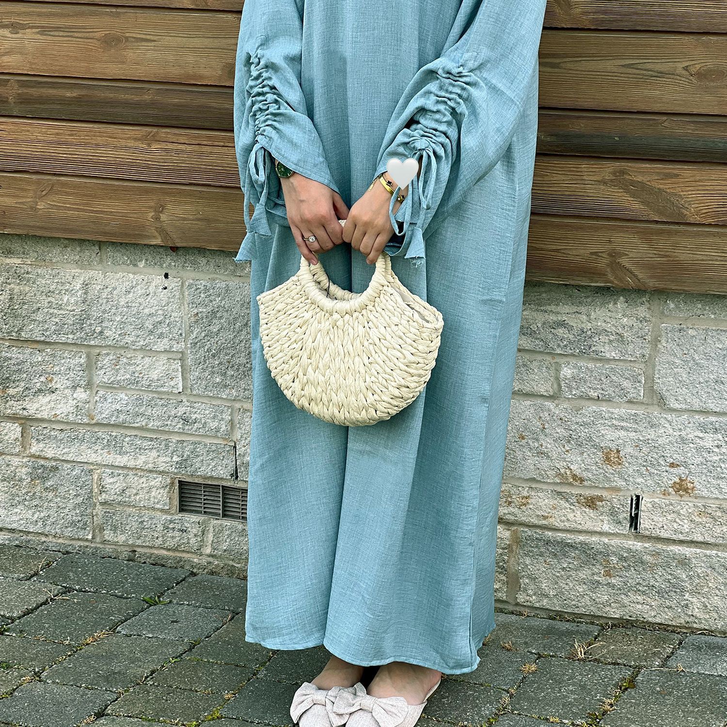 modest ruched dress Ruched Shoulder Detail Dress