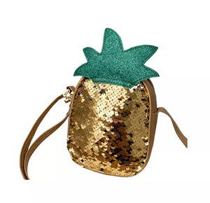 Cross Body Bags Fashionable Kids Fruit Coin Wallet Bag Holographic Shoulder Bag <strong>Sequins</strong> <strong>Handbag</strong> for Girls - Product Image 3
