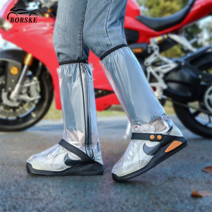 Fundas de PVC Reutilizables, Antideslizantes e Impermeables para <span class=keywords><strong>Zapatos</strong></span> de Motocicleta, Tamaños Personalizables, Cubrebotas Altos para Adultos, Protección Contra la Lluvia - Product Image 1